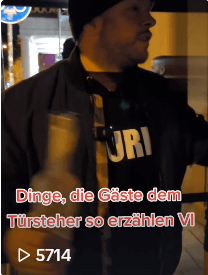 Dinge, die Gäste dem Türsteher so erzählen VI