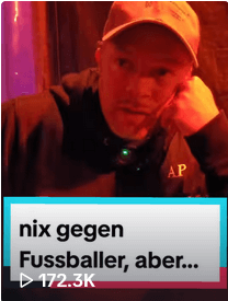 Nix gegen Fußballer, aber...
