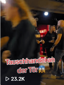 Tauschhandel an der Tür