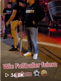 Wie Fußballer feiern gehen